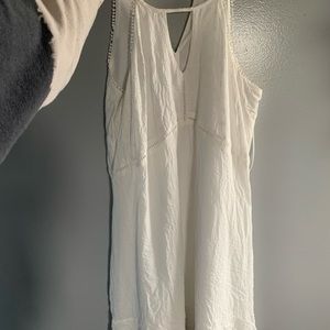 White dress - lightweight - summery - tad above knee